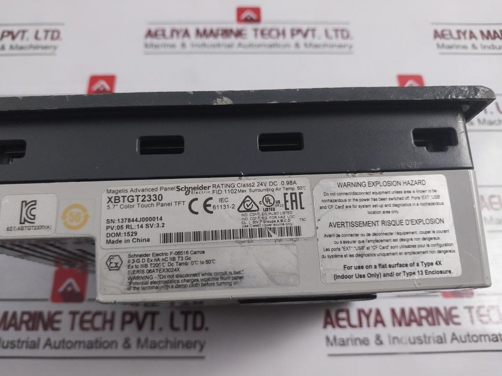 Schneider Electric Xbtgt2330 Magelis Color Touch Screen Panel 5.7
