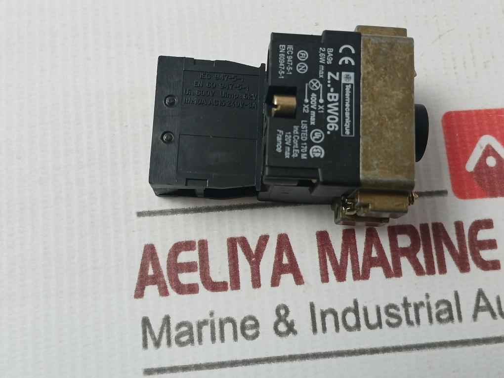 Schneider Electric Zb2-bw061 Body For Illuminated Control Button Ba 9S