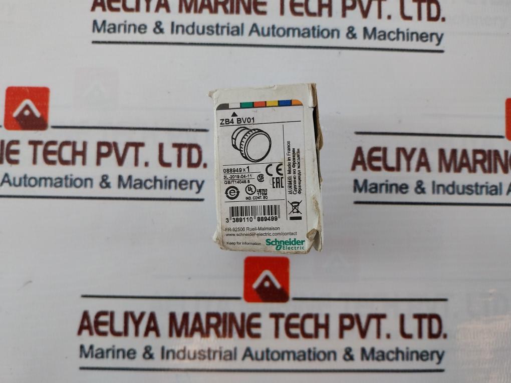 Lot Of 3X Schneider Electric Zb4 Bv01 Pilot Light