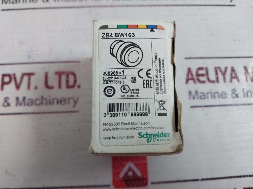Lot of 3X SCHNEIDER ELECTRIC ZB4 BW163 Head for Illuminated Push Button Blue