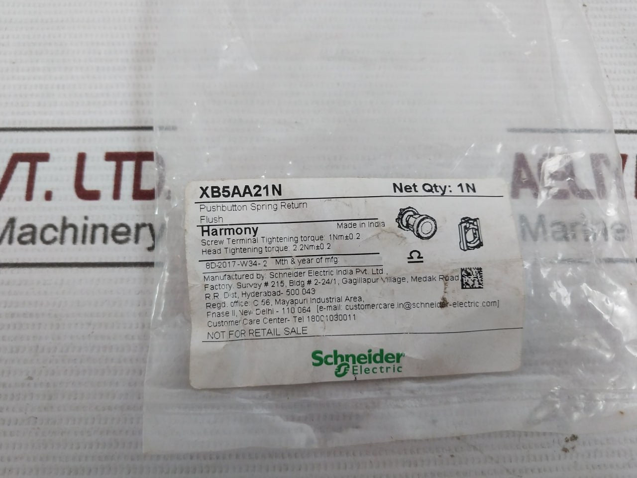 Schneider Electric Zbe-101N Single Contact Block Zb5Az009 Xb5Aa21N 10A 240V 3A