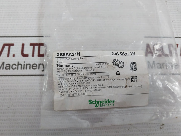 Schneider Electric Zbe-101N Single Contact Block Zb5Az009 Xb5Aa21N 10A 240V 3A