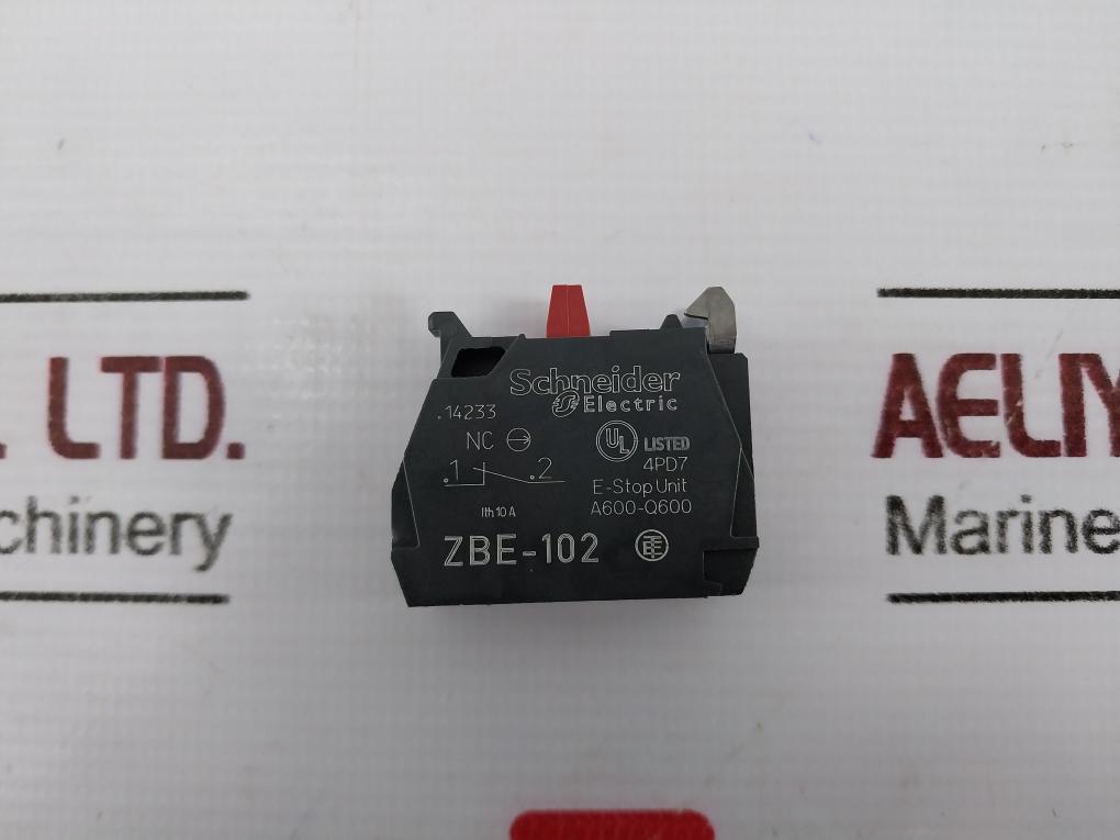 Schneider Electric Zbe-102 Harmony E-stop Unit Pushbutton, Xb4Bp483G5Exba