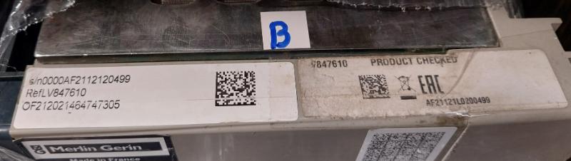 Schneider Electric/merlin Gerin Lv847610 Masterpact Circuit Breaker Nha27021