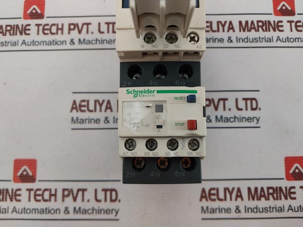 Schneider Lc1D25 Contactor ,Lrd 22 Relay With Ladn11 Contact Block