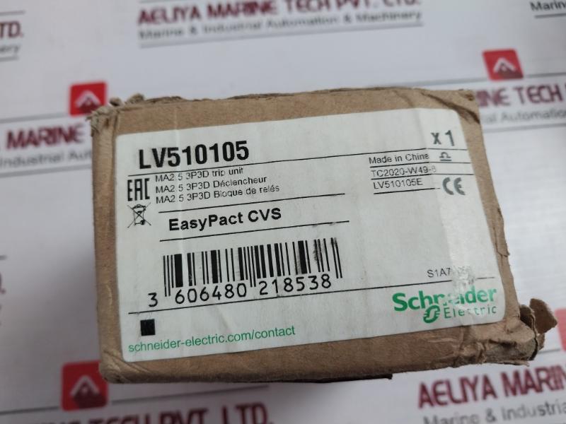 Schneider Ma2.5 Lv510105 Trip Unit For Easypact Cvs Circuit Breaker 2.5A/65C