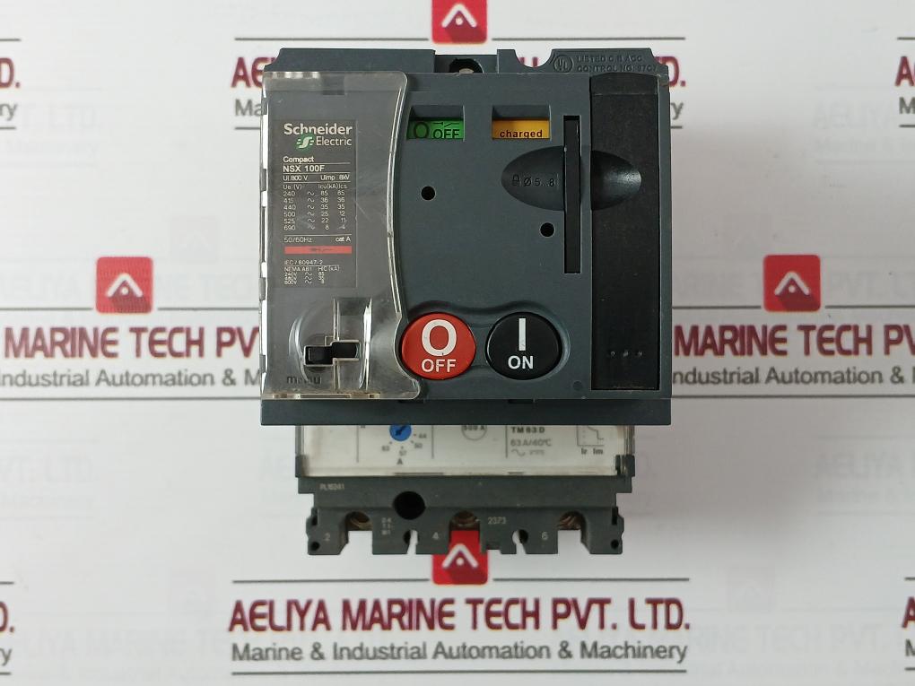 Schneider Nsx 100F Compact Circuit Breaker+Plug In Base Nsx100-160-250 F/N/H/Na