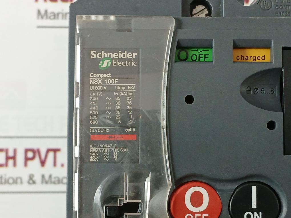 Schneider Nsx 100F Compact Circuit Breaker+Plug In Base Nsx100-160-250 F/N/H/Na