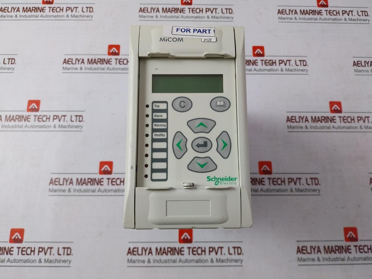 Schneider P122B00V112Ce0 Micom Ground Fault Protection Relay (Not Working)