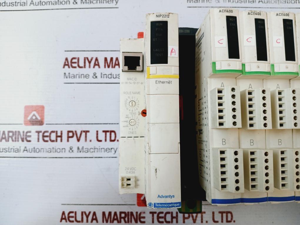 Schneider Stbnip2212,Stbpdt3100,Stbaci1400 Module Rack 24 Vdc 0.43A