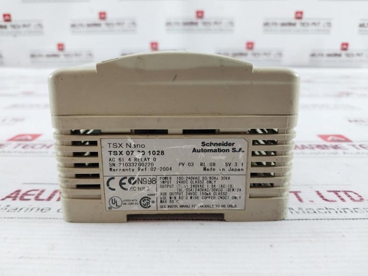 Schneider/Telemecanique Tsx 07 30 1028 Modicon Nano Plc Module Ac Relay 24Vdc