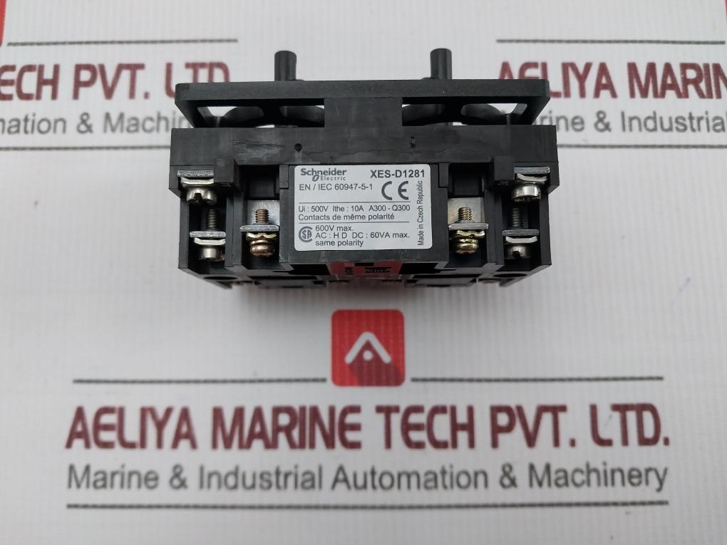 Schneider Electric/Telemecanique Xes-d1281 Contact Block 500V 10A