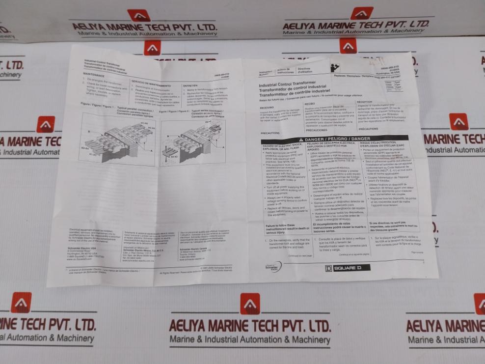 Schneider Electric 9070T2000D50 Square D Industrial Control Transformer 50/60 Hz