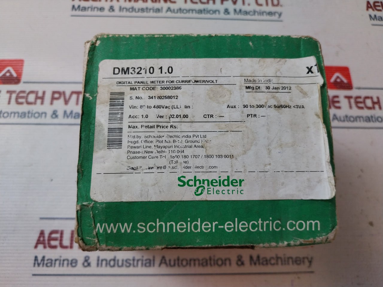 Schneider Electric Dm3210 1.0 Digital Panel Meter 30002386