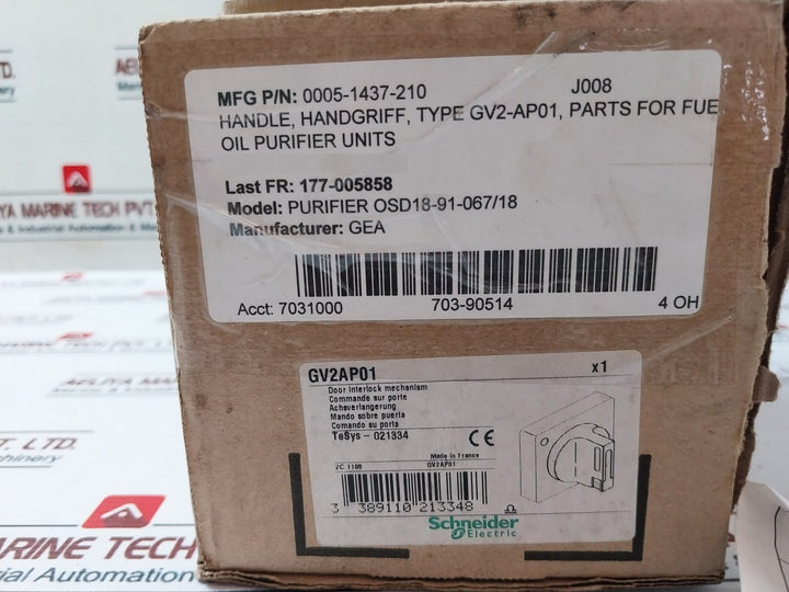 Schneider Electric Gv2-ap01 Handgriff Extended Rotary Handle Kit 0005-1437-210