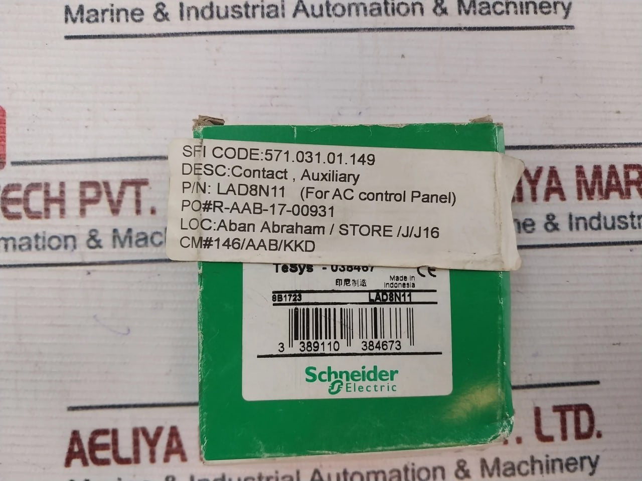 Schneider Electric Lad8N11 Lateral Contact Block 690V