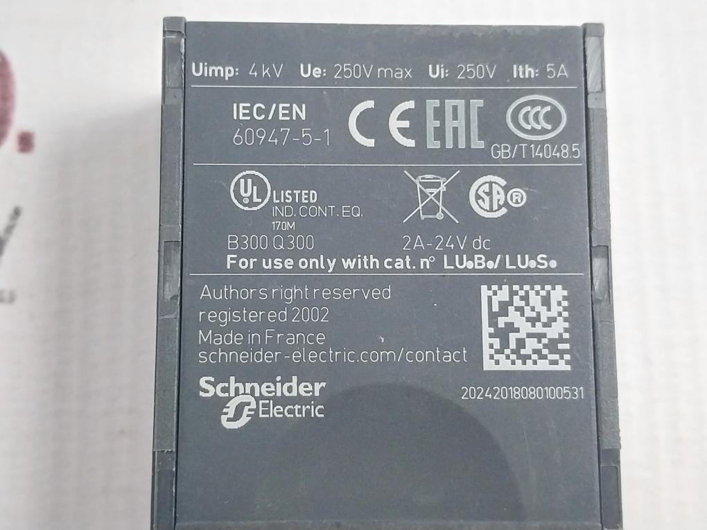 Schneider Electric Lufn11 Auxiliary Contact Module
