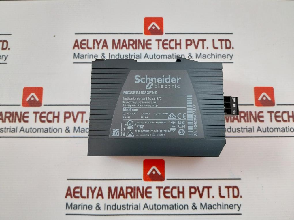 Schneider Electric Mcsesu083fn0 Modicon Unmanaged Ethernet Switch-8tx 120-61ma