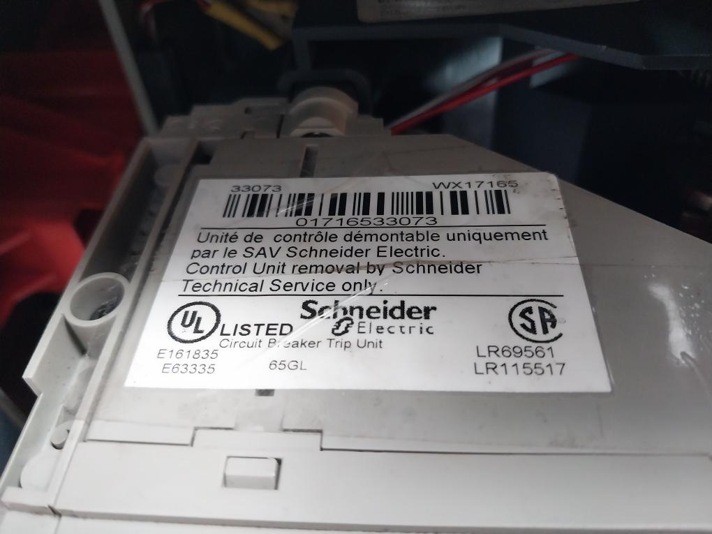Schneider Electric Nw32 H1 3P Masterpact Circuit Breaker Trip Unit 1000V 12Kv