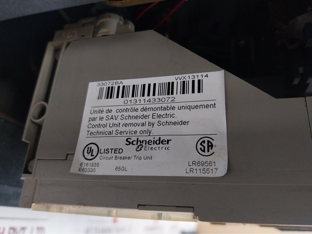 Schneider Electric Nw50 H1 Masterpact Circuit Breaker Micrologic 5.0A 200-240 Va