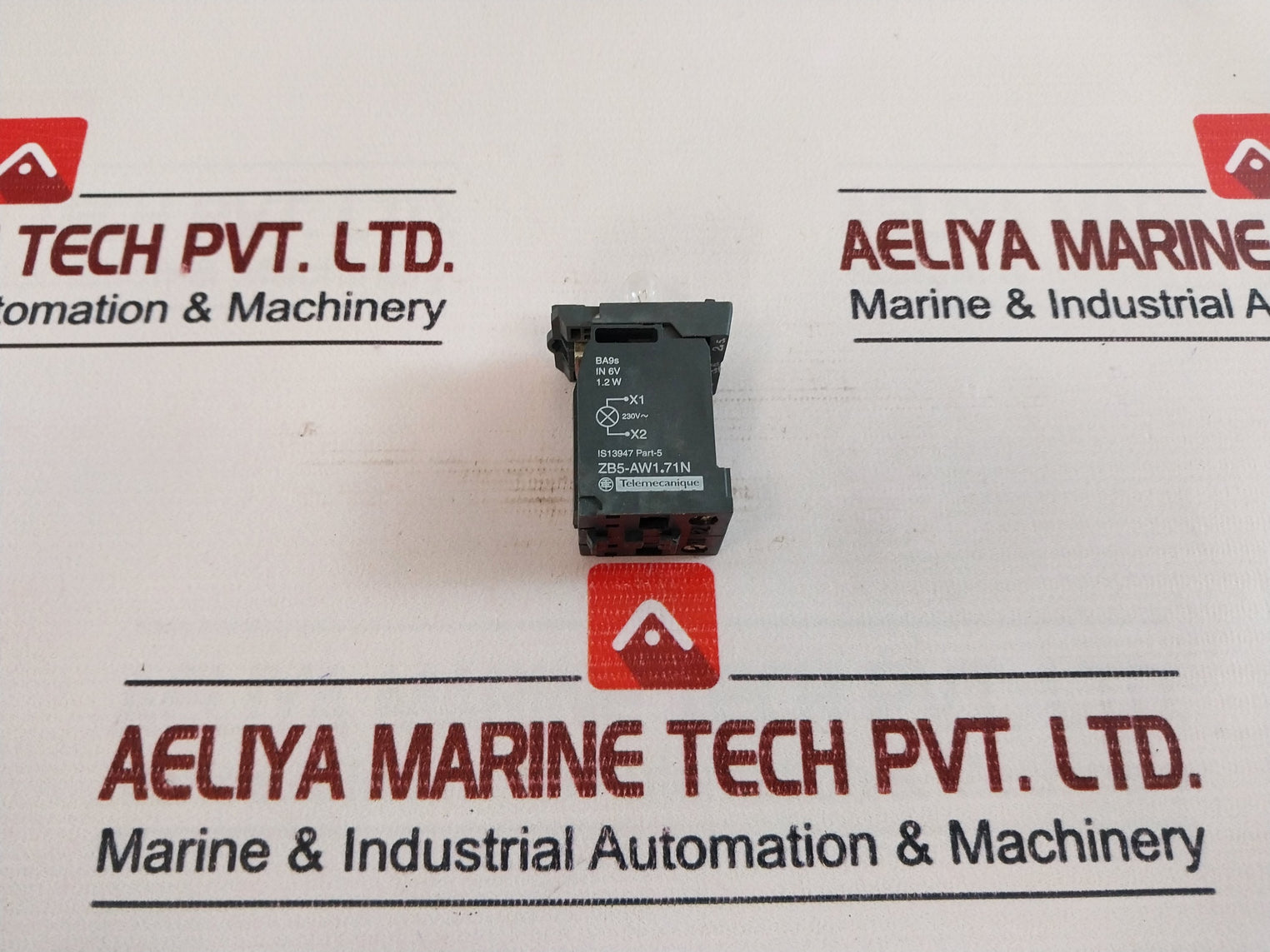 Schneider Electric XB5 AW1171N White Light Illuminated Push Button Switch