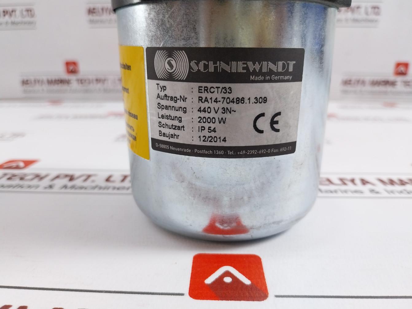 Schniewindt Erct/33 Heater Element 440V 2000W