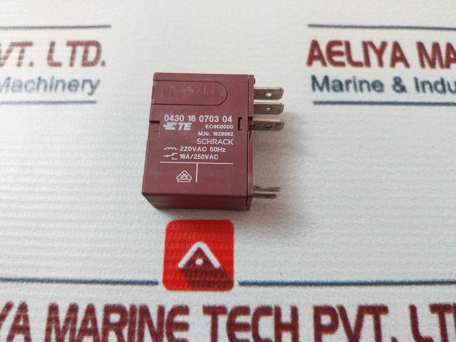 Schrack 0430 16 0703 04 Heating Element Relay 16A 250Vac