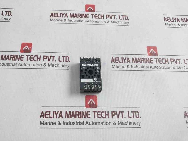 Schrack Mr 78750 Din Rail Mount Relay Socket 10a 400v