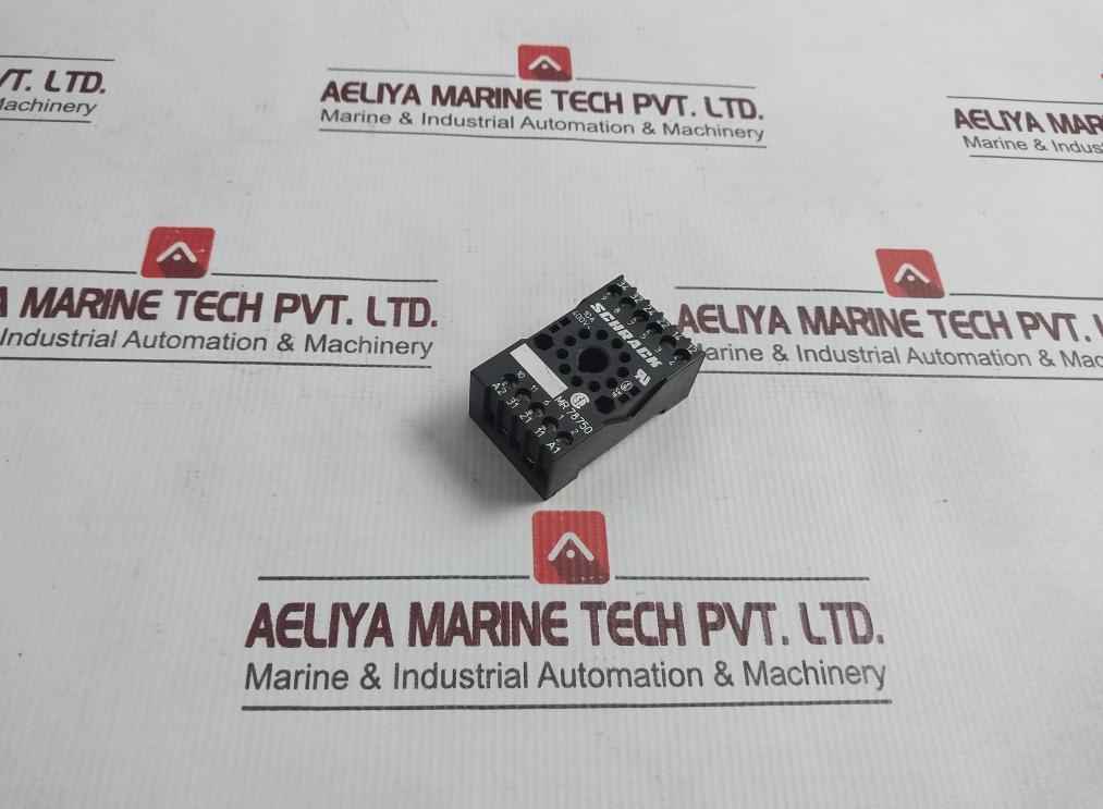 Schrack Mr 78750 Din Rail Mount Relay Socket 10a 400v