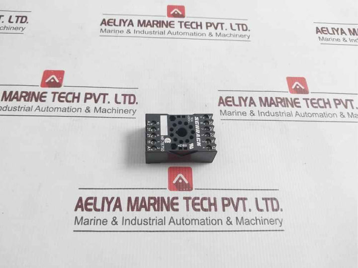 Schrack Mr 78750 Din Rail Mount Relay Socket 10a 400v