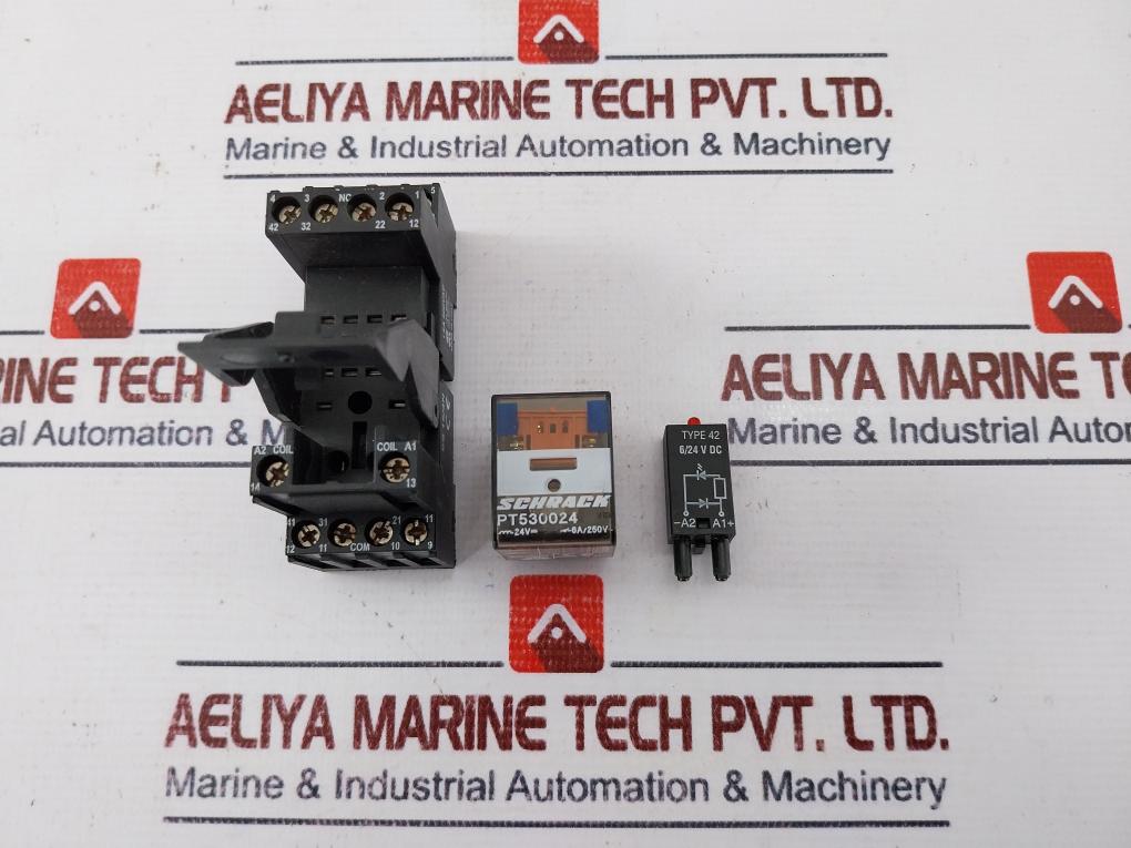 Schrack PT530024 Relay With Socket