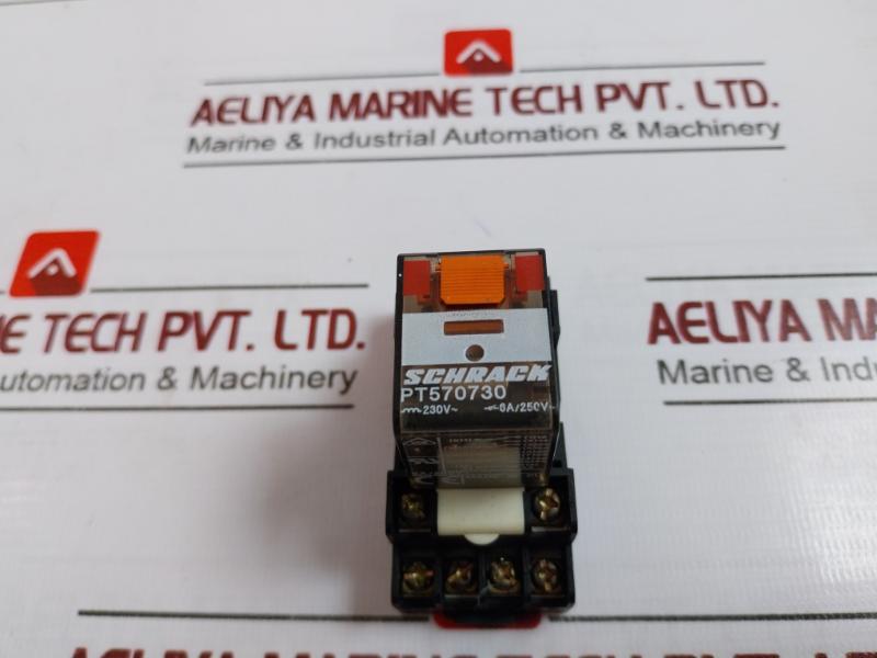 Schrack Pt570730 Power Relay Plug-in 6a/250v 230v Ac
