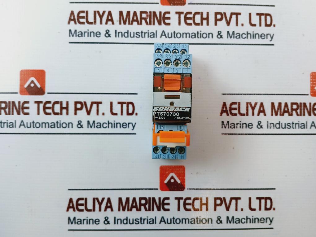 Schrack Pt570730 Power Relay With Socket 6A 230V/250V~