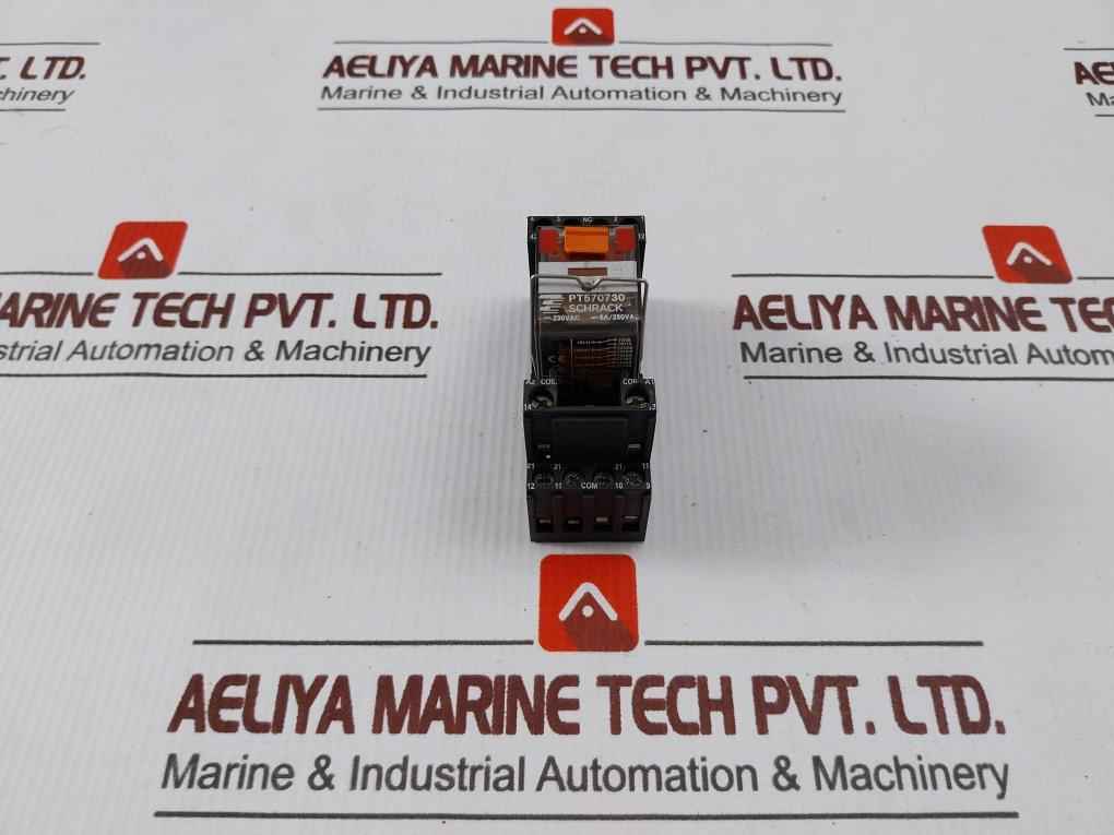Schrack Pt570730 Power Relay With Socket 6A/250Vac