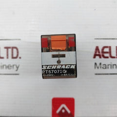 Schrack Pt570730 Series Pt Plug-in Relay 14-pin 4 C/O 230Vac 6A