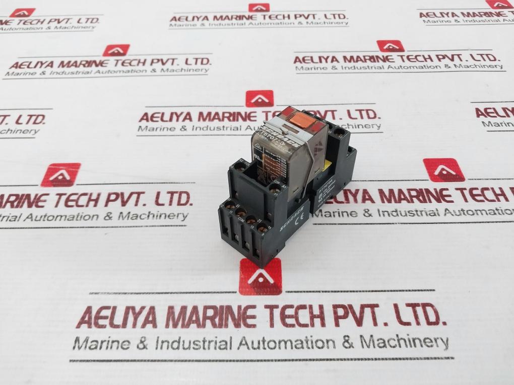 Schrack Pt570730 Series Pt Plug-in Relay 14-pin 4 C/O 230Vac 6A
