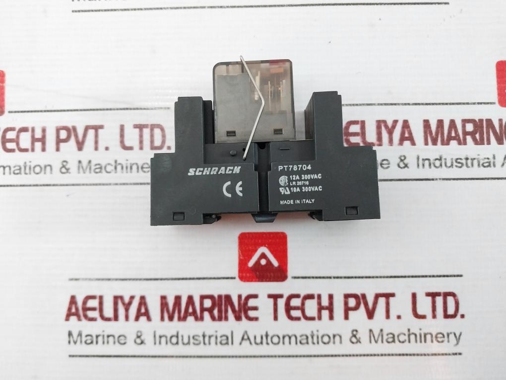 Schrack Pt570730 Series Pt Plug-in Relay 14-pin 4 C/O 230Vac 6A