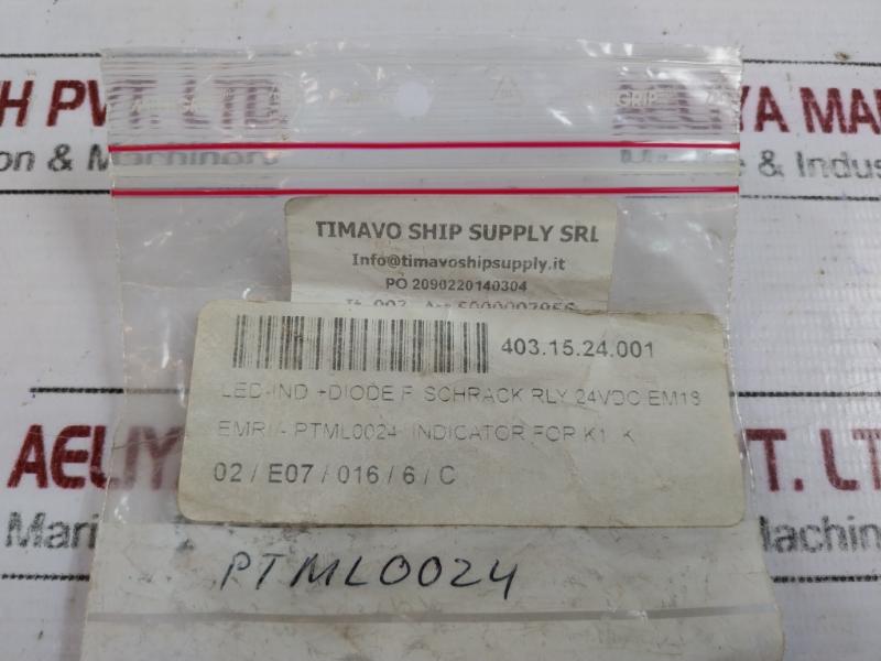 Schrack Ptml0024 Led Indicator For Relay, 6/24 Vdc