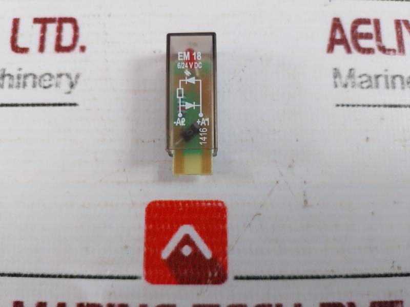 Schrack Ptml0024 Led Indicator For Relay, 6/24 Vdc