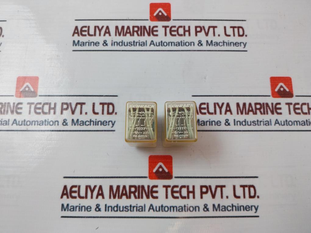 Lot of 2X Schrack Ra400024 Power Relay 3a/115v