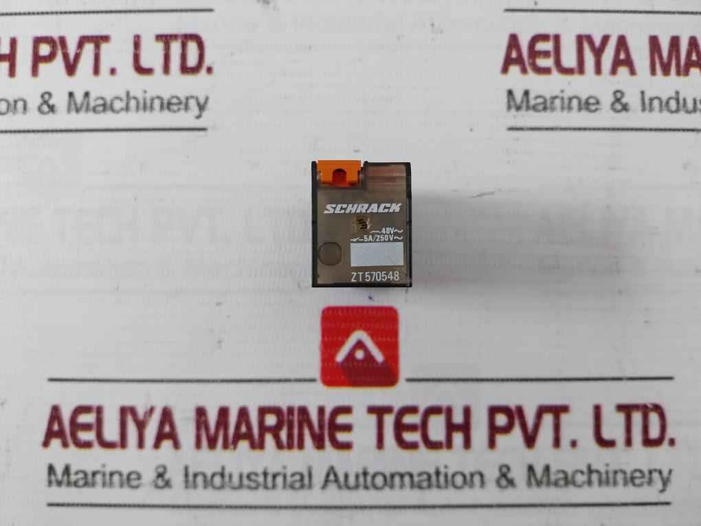 Schrack Zt570548 Miniature Relay With Base 5-6A