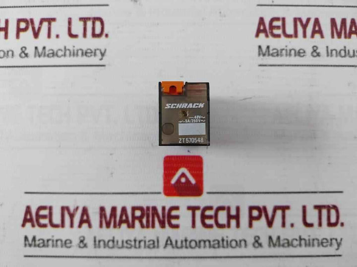 Schrack Zt570548 Miniature Relay With Base 5-6A
