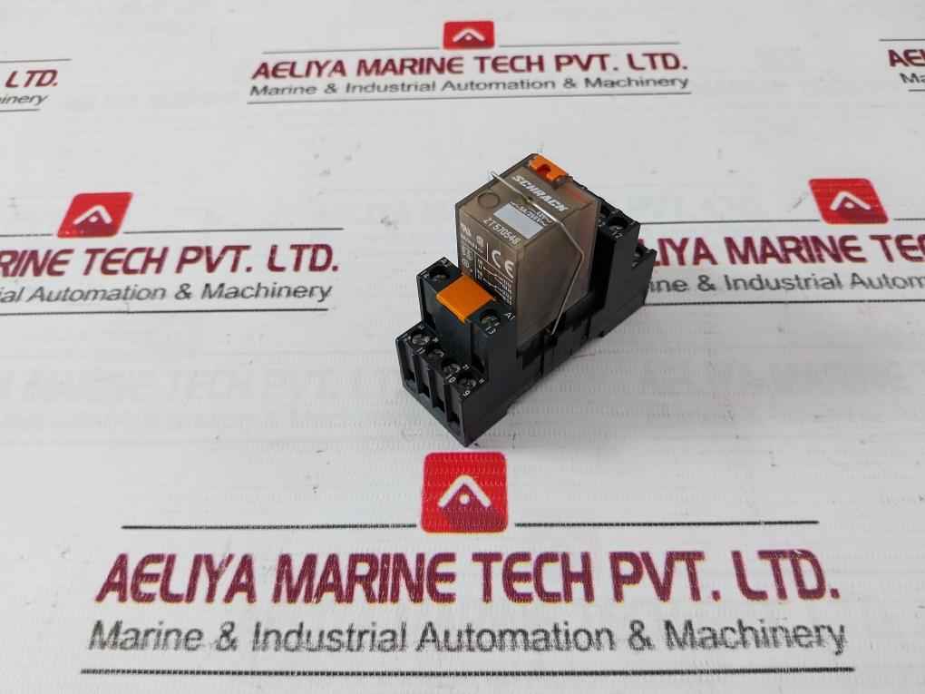 Schrack Zt570548 Miniature Relay With Base 5-6A