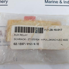 Schrack Zt570R24 Aux Relay 4-pol, 24Vac+Led 4020 5A/250V~