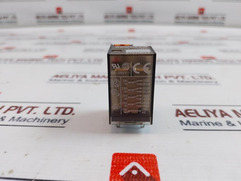 Schrack Zt570R24 Aux Relay 4-pol, 24Vac+Led 4020 5A/250V~