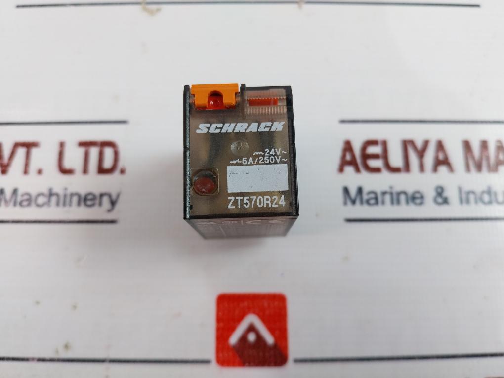 Schrack Zt570R24 Aux Relay 4-pol, 24Vac+Led 4020 5A/250V~