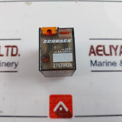 Schrack Zt570R24 Aux Relay 4-pol, 24Vac+Led 4020 5A/250V~
