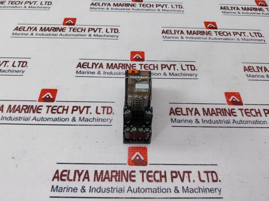 Schrack Zt570R24 Mini Relay With Base Zg 78700