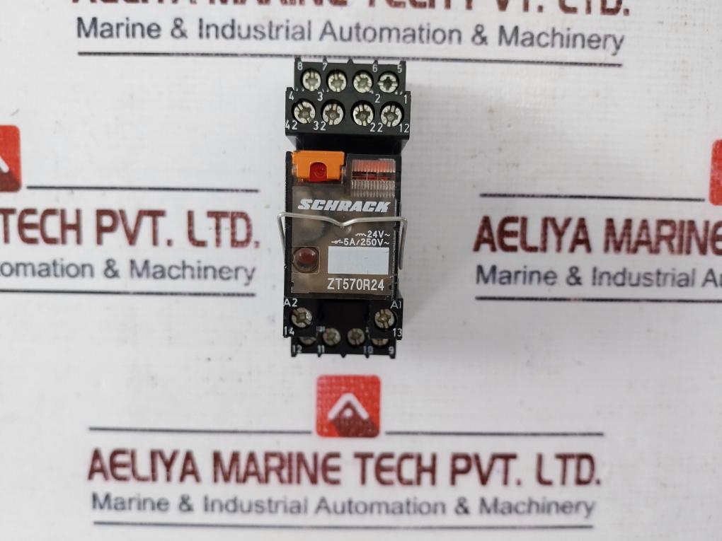 Schrack Zt570R24 Mini Relay With Base Zg 78700