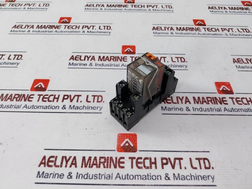 Schrack Zt570R24 Mini Relay With Base Zg 78700